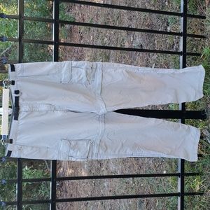 Rei Large 32" Length Convertible Pants Mens Khaki Lightweight Outdoors Hiking